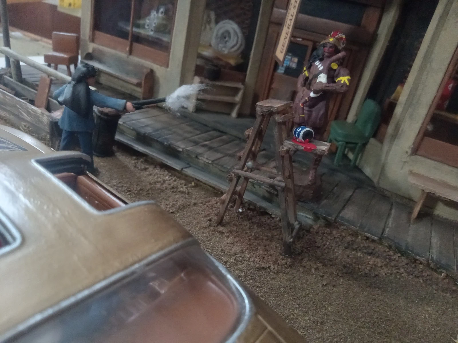 Creepshow 2 Old Chief Wood'nhead Spruce's General Store Diorama With Trans Am thumbnail 8