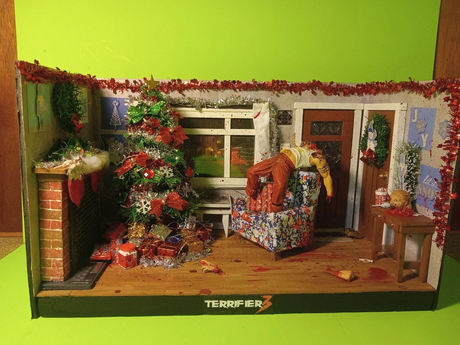 NECA Terrifier diorama for 7 inch NECA figures terrifier 1/12 scale display